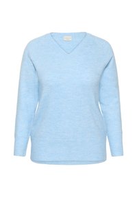 Unselected, powder blue melange