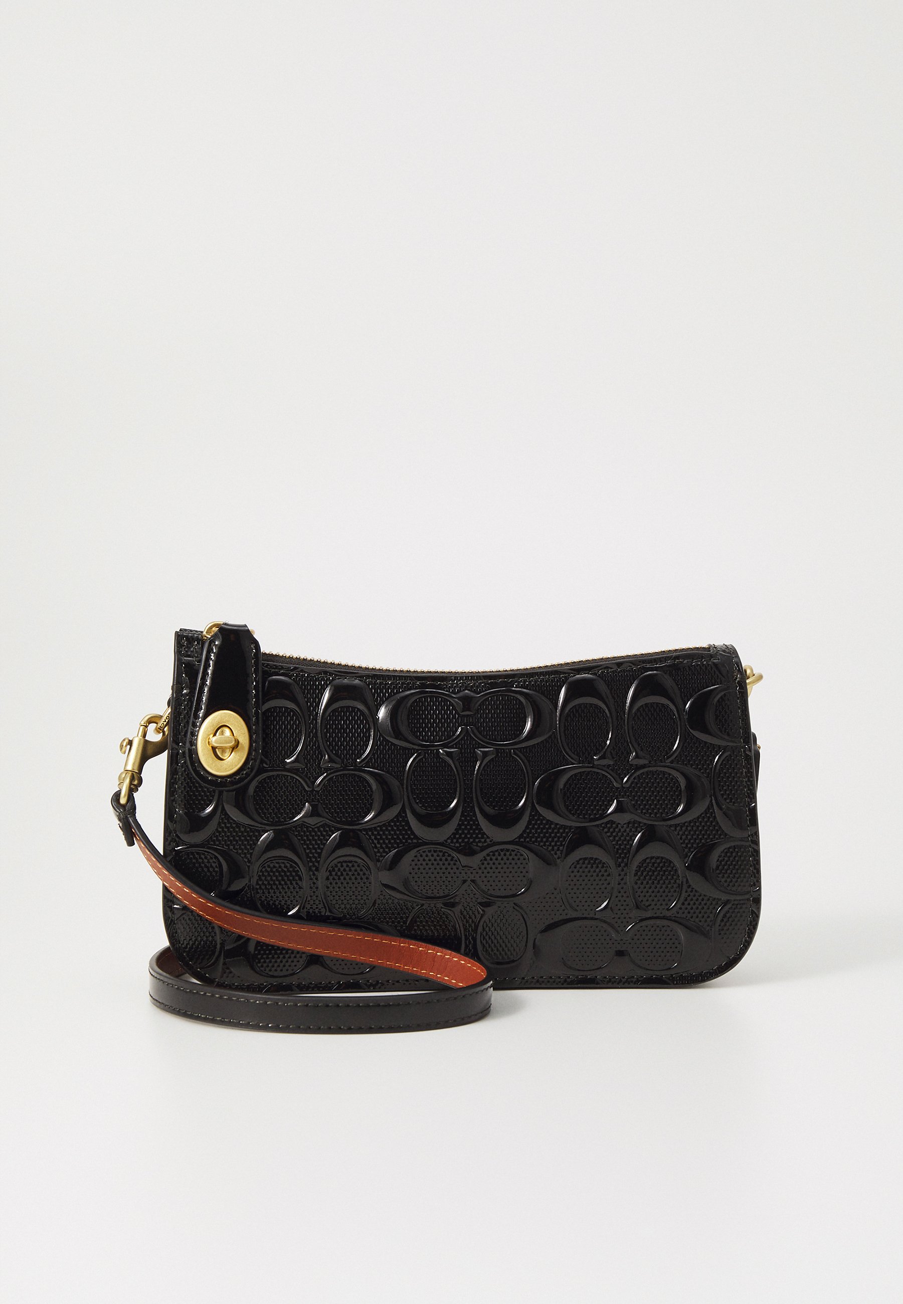 COACH PATENT SIGNATURE LEATHER PENN - Handbag - black - Zalando.co.uk