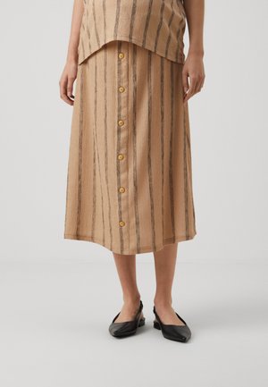 MLMILA SKIRT - A-lõikeline seelik - savannah/black