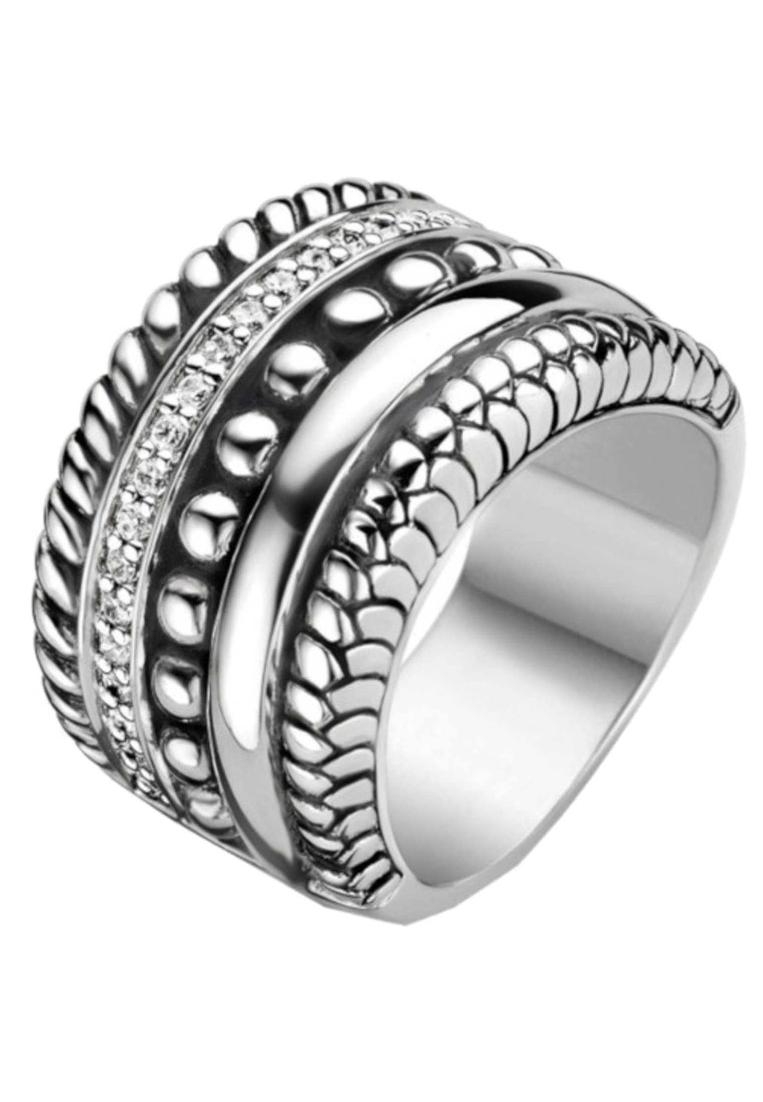 Серебряное наборное кольцо ti Sento 1833si