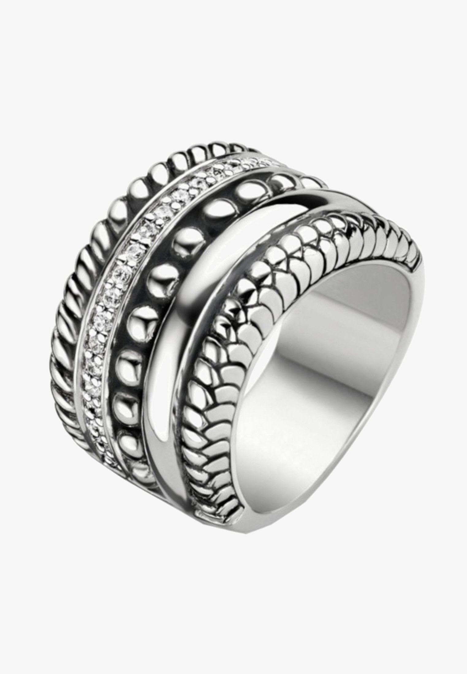Серебряное наборное кольцо ti Sento 1833si