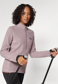 Patagonia AIR ZIP NECK - Felpa in pile - stormy mauve