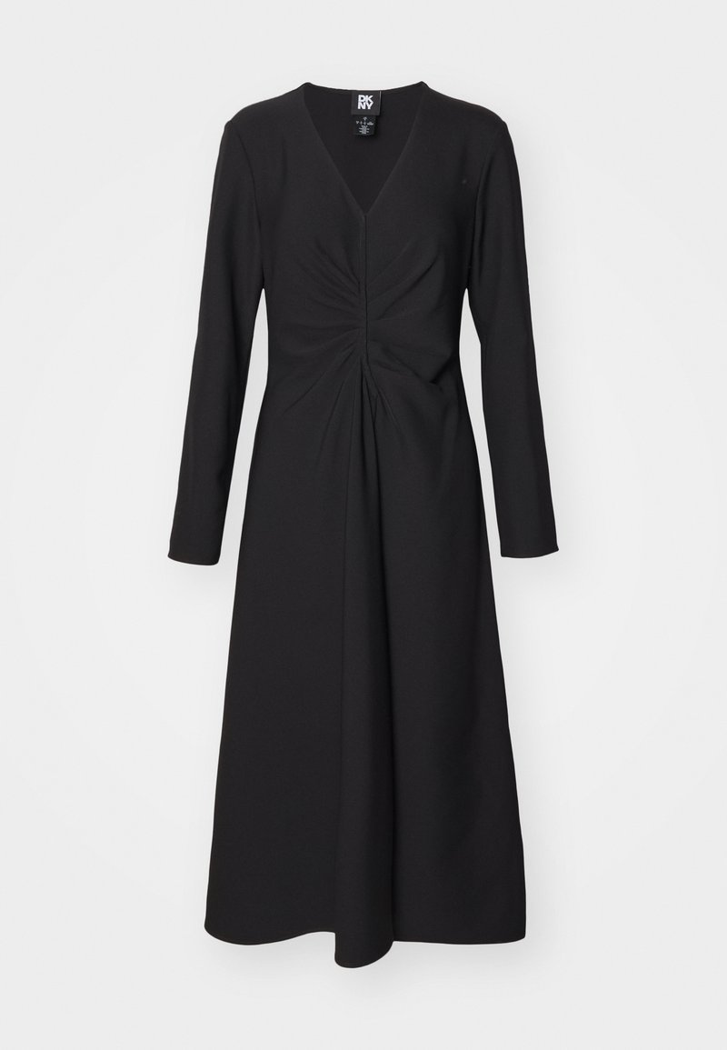 DKNY LONG SLEEVE MIDI DRESS - Jumper dress - black - Zalando.ie DKNY LONG SLEEVE MIDI DRESS - Jumper dress - black - Zalando.ie