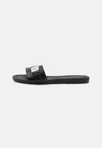 FLAT SLIDE - Sandalias planas - triple black