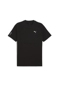 TECH TEE - Lihtne T-särk - black