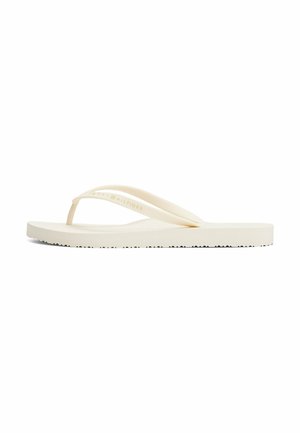 TEXTURED LOGO FLIP-FLOPS - Teenslippers - ivory petal
