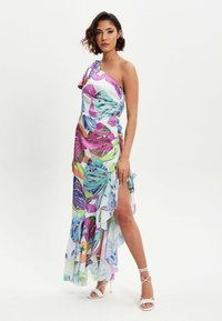 Liquorish BOW ONE SHOULDER FRILL - Maxi dress - multi coloured