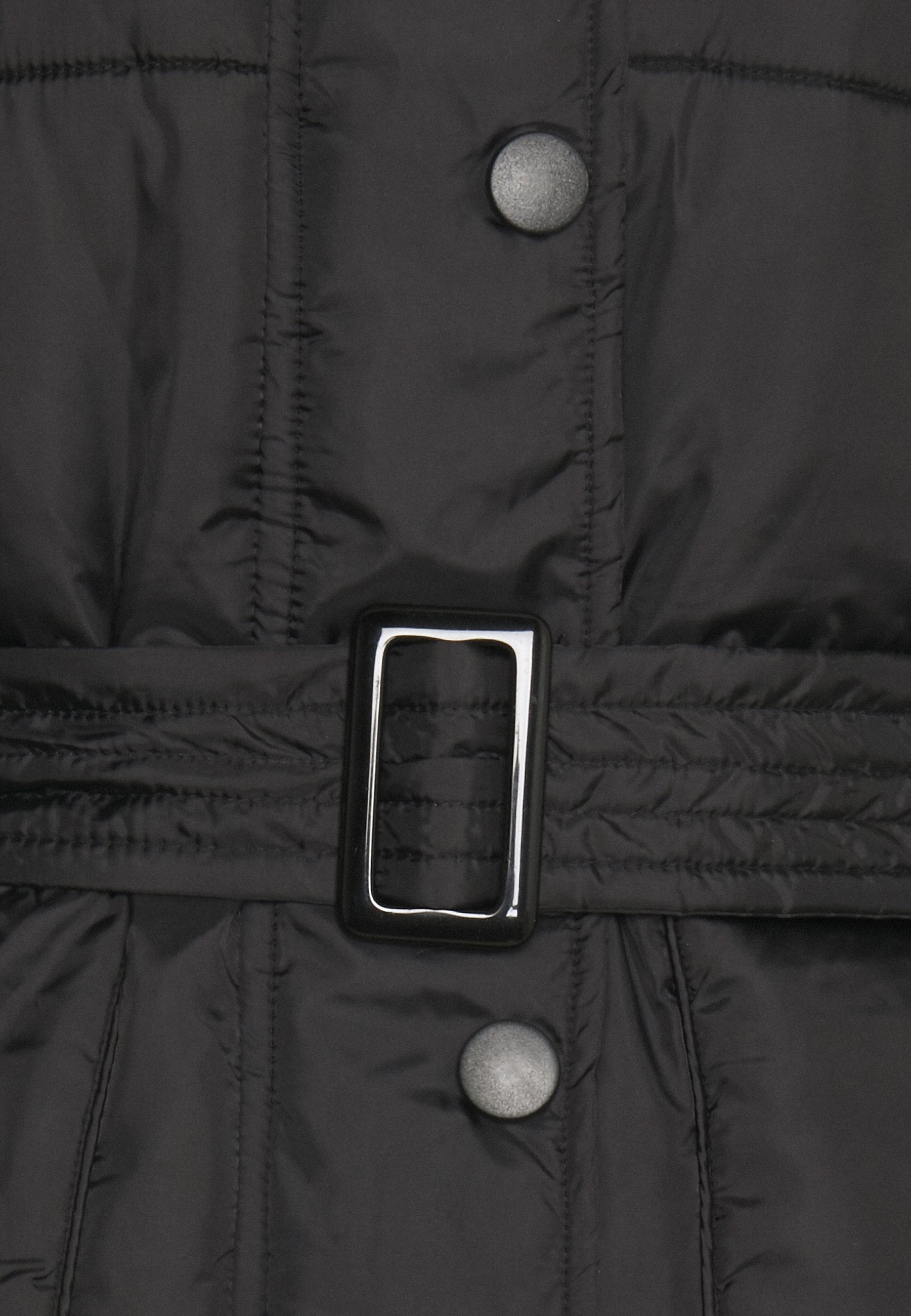 Missguided Petite SELF BELTED PUFFER - Winterjas - black/Zwart - Zalando.nl