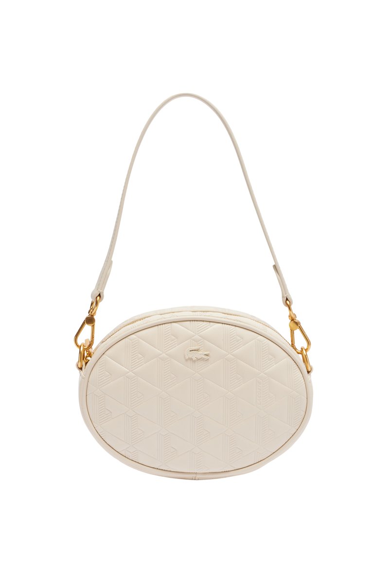Lacoste SHOULDER - Sac à main - bone white