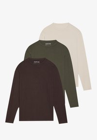 Unselected, off-white/dark green/dark brown