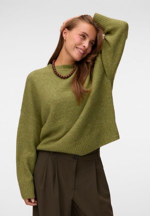 Vero Moda, VMBOOM O NECK - Пуловер - sphagnum melange
