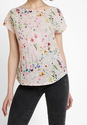 T-shirt med print - light pink