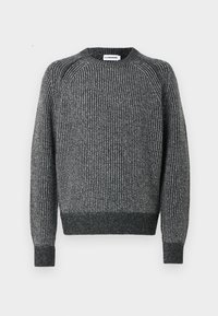 FRED KNITTED CREW NECK - Maglione - dark grey melange