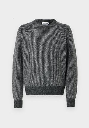 FRED KNITTED CREW NECK - Svetr - dark grey melange