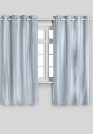 Next, REGULAR FIT - EYELET BLACKOUT CURTAINS UNISEX - Vorhang - blue stripe
