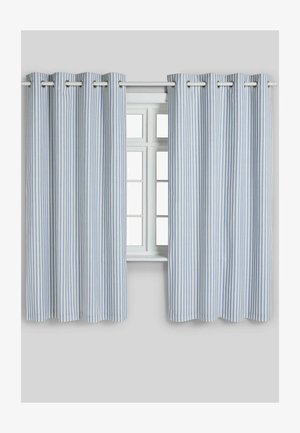 Next, REGULAR FIT - EYELET BLACKOUT CURTAINS UNISEX - Curtains - blue stripe