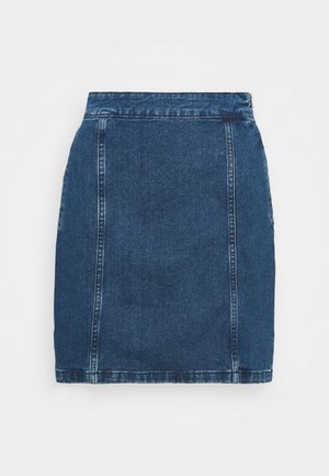 NMPERI SKIRT - Minigonna - medium blue denim