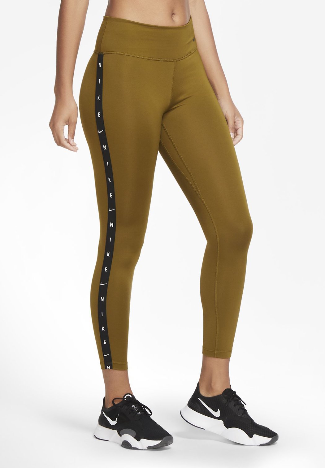 Nike Performance Leggings - olive flak/black/olive - Zalando.de