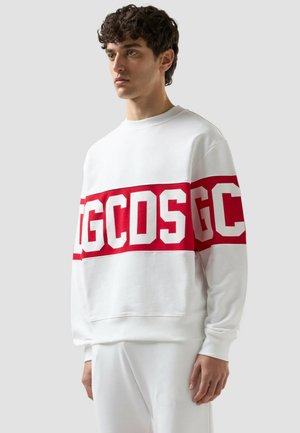 GCDS, FELPA BANDA LOGO VAR.100R - Sweatshirt - white