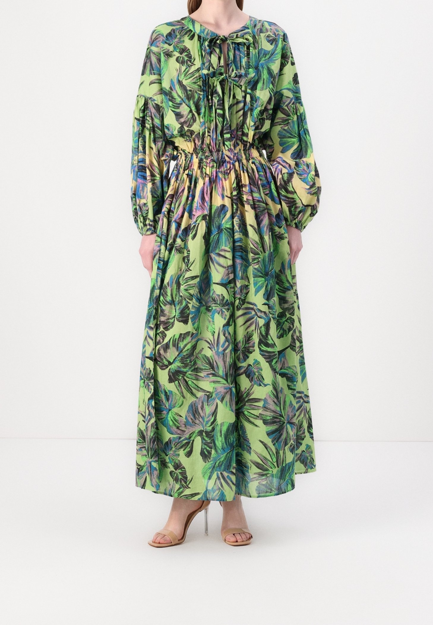 pinko floral print maxi dress Pinko Floral Long Sleeve Maxi Dress US 4