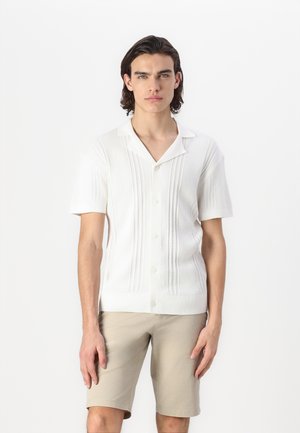 TOM TAILOR DENIM RELAXED STRUCTURE SHIRT - Overhemd - off white