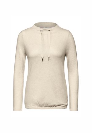 Langærmet T-shirt - beige