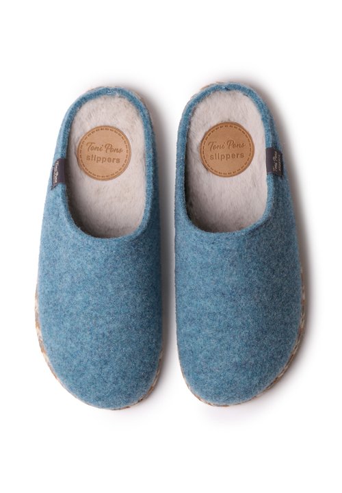 Chaussons Toni Pons NEPAL-FR - Bleu - Tissu Et Semelle Gomme - Pointures 39 à 47 EU - Neuf
