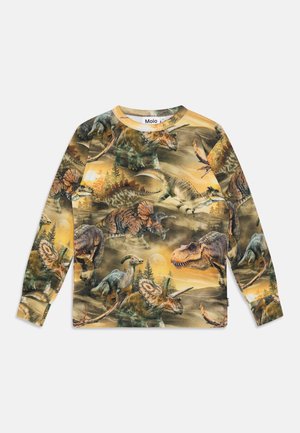 RILL LONG SLEEVES - Top s dlouhým rukávem - dark green/dark yellow