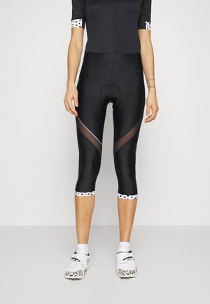 BIKE - Pantaloncini 3/4 - black/white