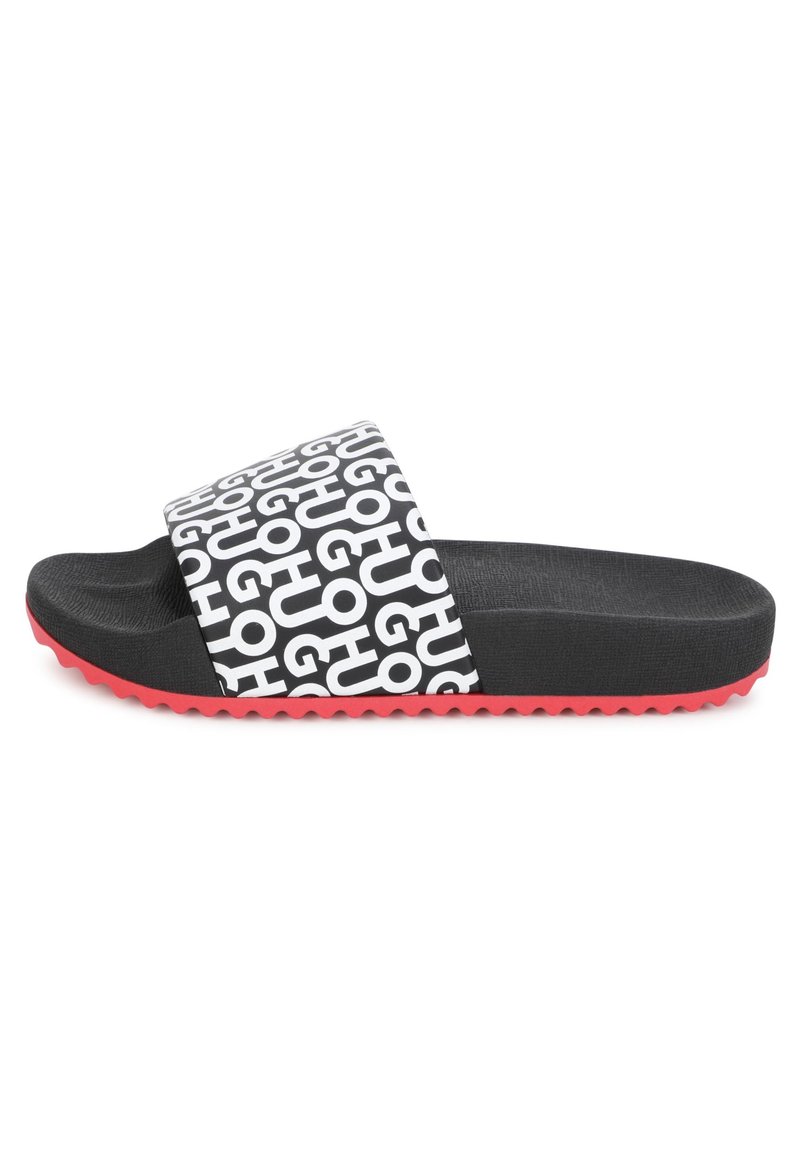 HUGO Kids IMPRIMÉES LOGO - Sandalias planas - black/negro - Zalando.es