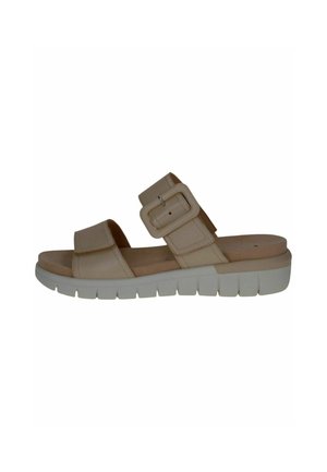 Pantolette flach - cream perlato