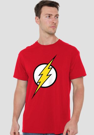 Warner Brothers, JLA FLASH LOGO - Print T-shirt - red
