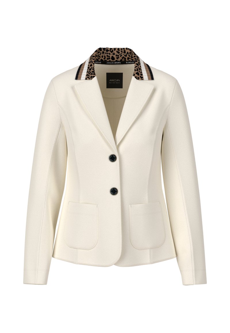 Blazer En Lin Crème Marc Cain Taille N2 - Occasion Très Bon état - Style Business