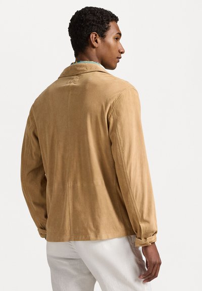 Polo Ralph Lauren SUEDE UTILITY JACKET - Giacca di pelle - berkshire tan