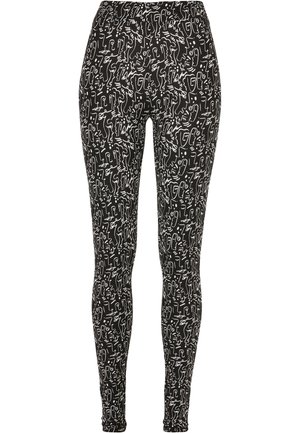 Urban Classics SOFT AOP - Leggings - blackline