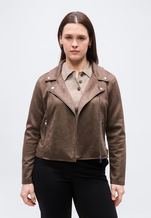 VMCJOSE SHORT JACKET  - Faux leather jacket - chocolate chip
