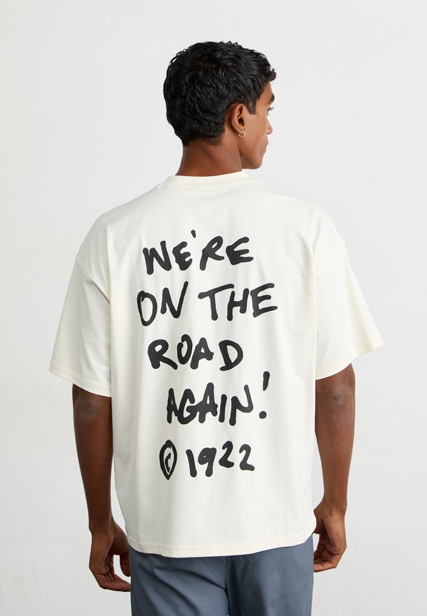 SNEEDVILLE TEE - T-Shirt print - egret