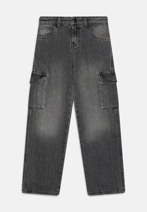 KOGHARMONY CARROT - Šiek tiek platėjantys apačioje džinsai - dark grey denim