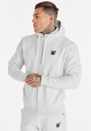 CORE ZIP THROUGH FUNNEL NECK HOODIE - Felpa con zip - snow marl