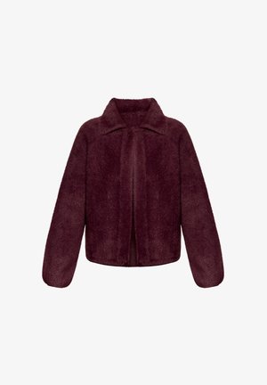 Betty Barclay, BETTY BARCLAY MIT KRAGEN STRICK-CARDIGAN - Gilet - dark aubergine