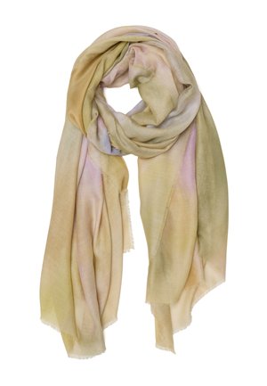 Stefanel Sjaal - yellow pink