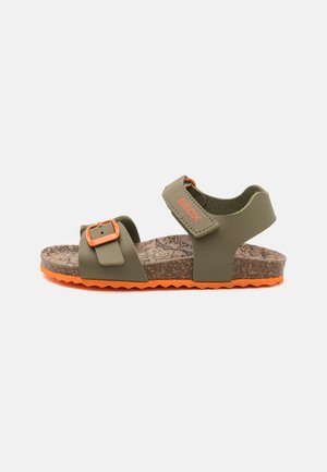 GHITA BOY - Sandali - military/orange