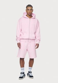 Pegador LOGO OVERSIZED JACKET - Felpa con zip - washed bubblegum