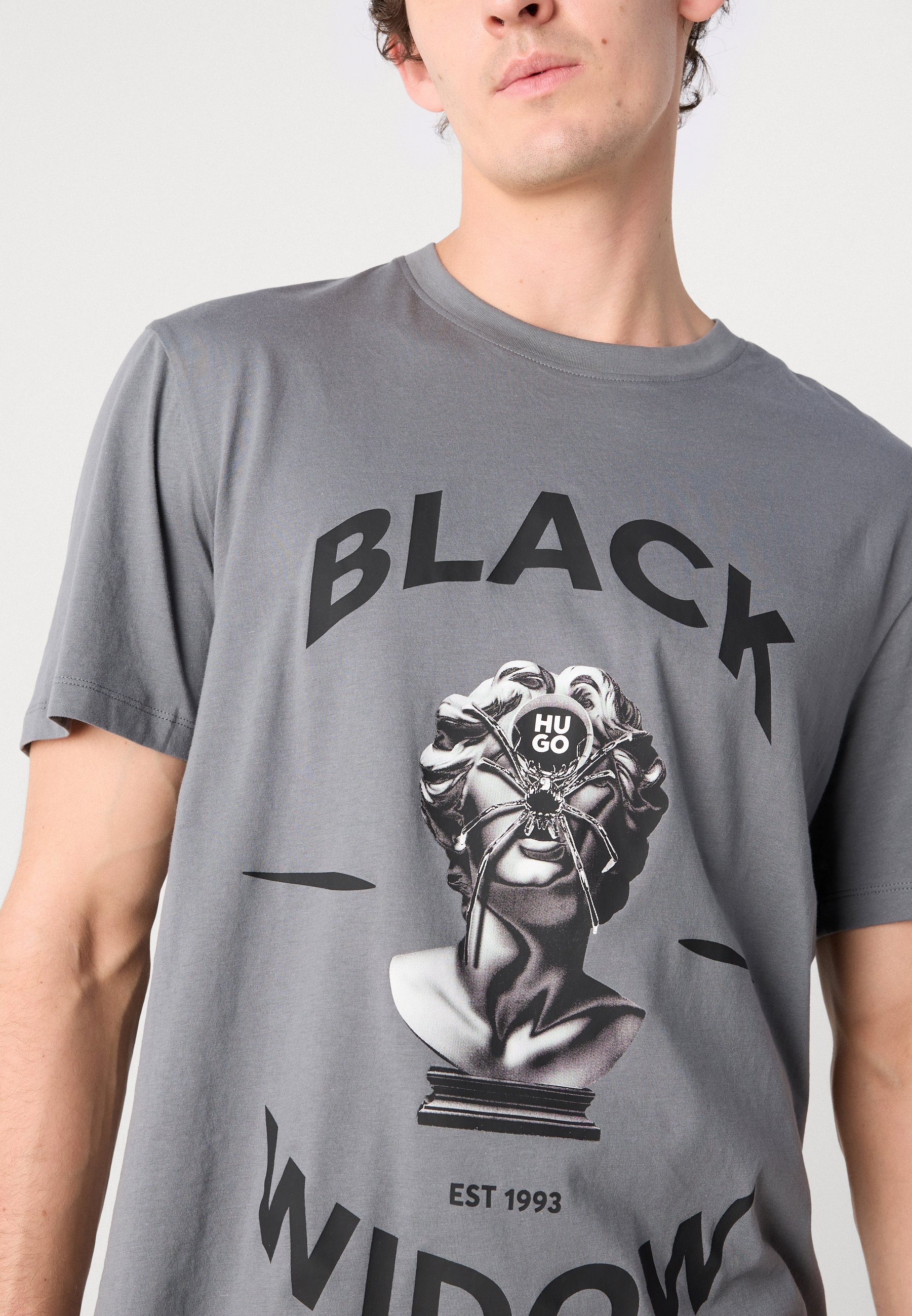 HUGO DIKOBRA - Print T-shirt - black - Zalando