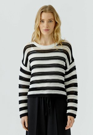 Oui, PULLOVER - Pullover - white black