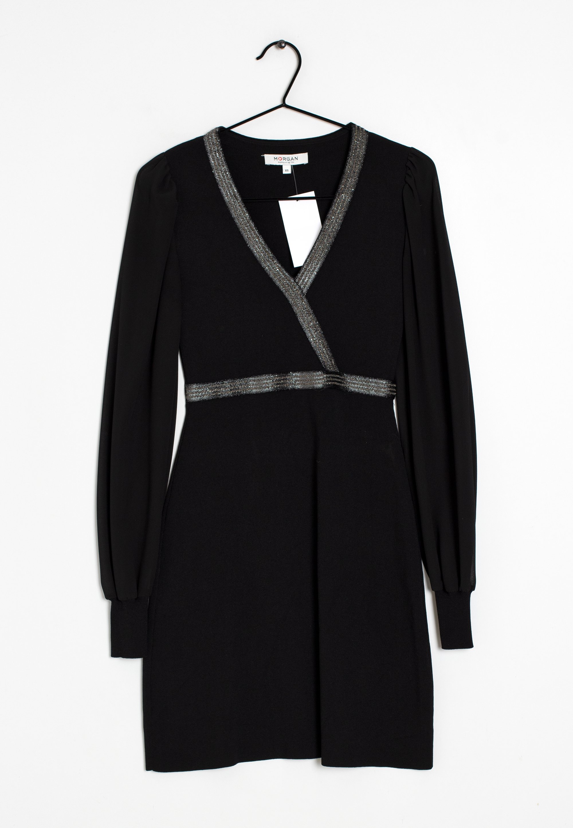 Robe Noire Robe Morgan Manche Longue Robe Noire Neuve à Manches