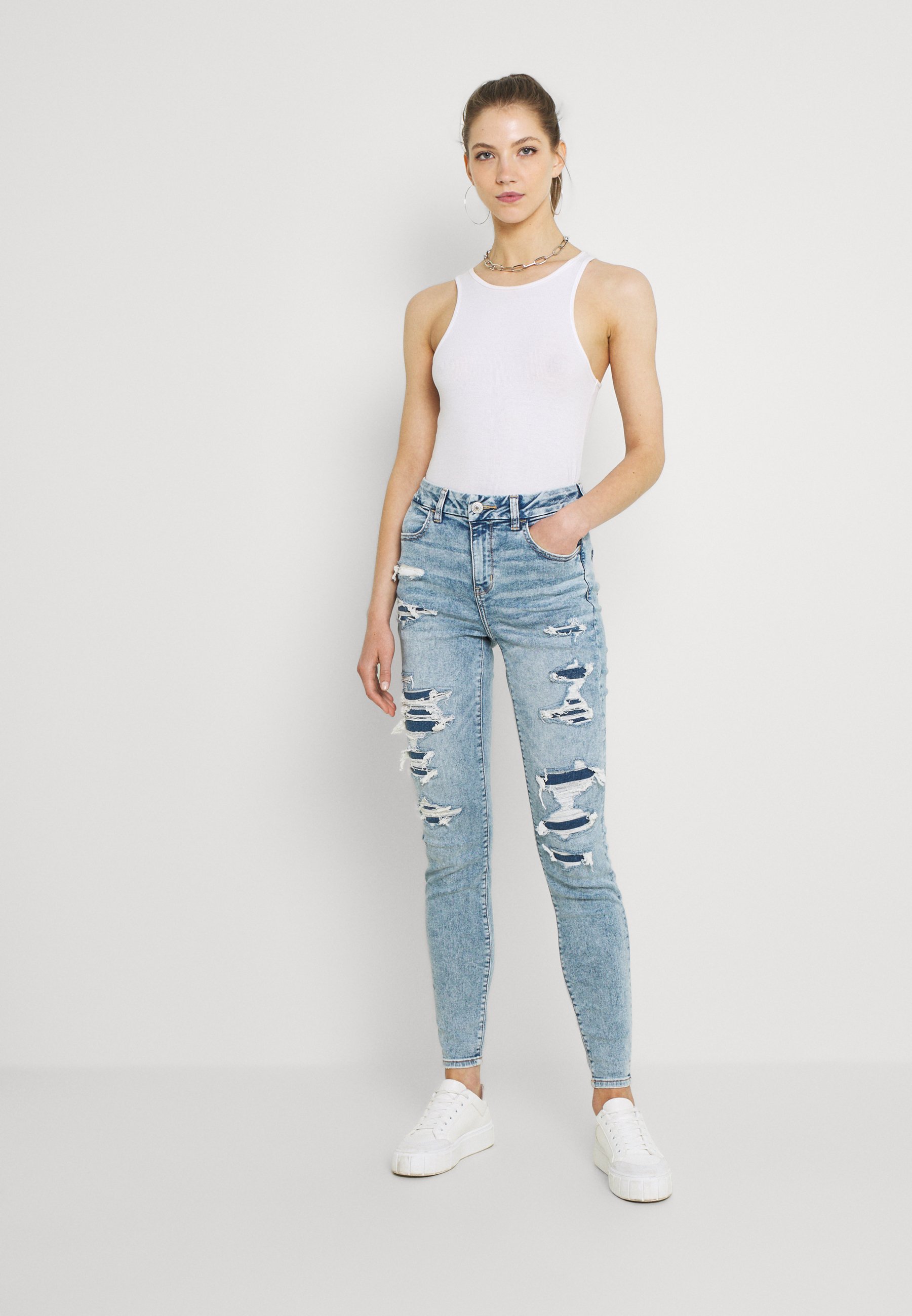 American Eagle CURVY - Jeggings - dream 