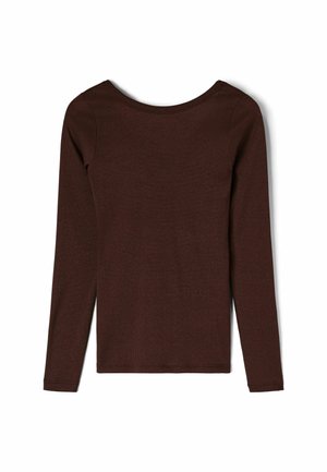 Intimissimi, RIBBED WITH BACK NECKLINE - Maglione - brown