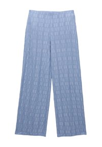 TEXTURED BELL BOTTOM  - Pantalon classique - blue