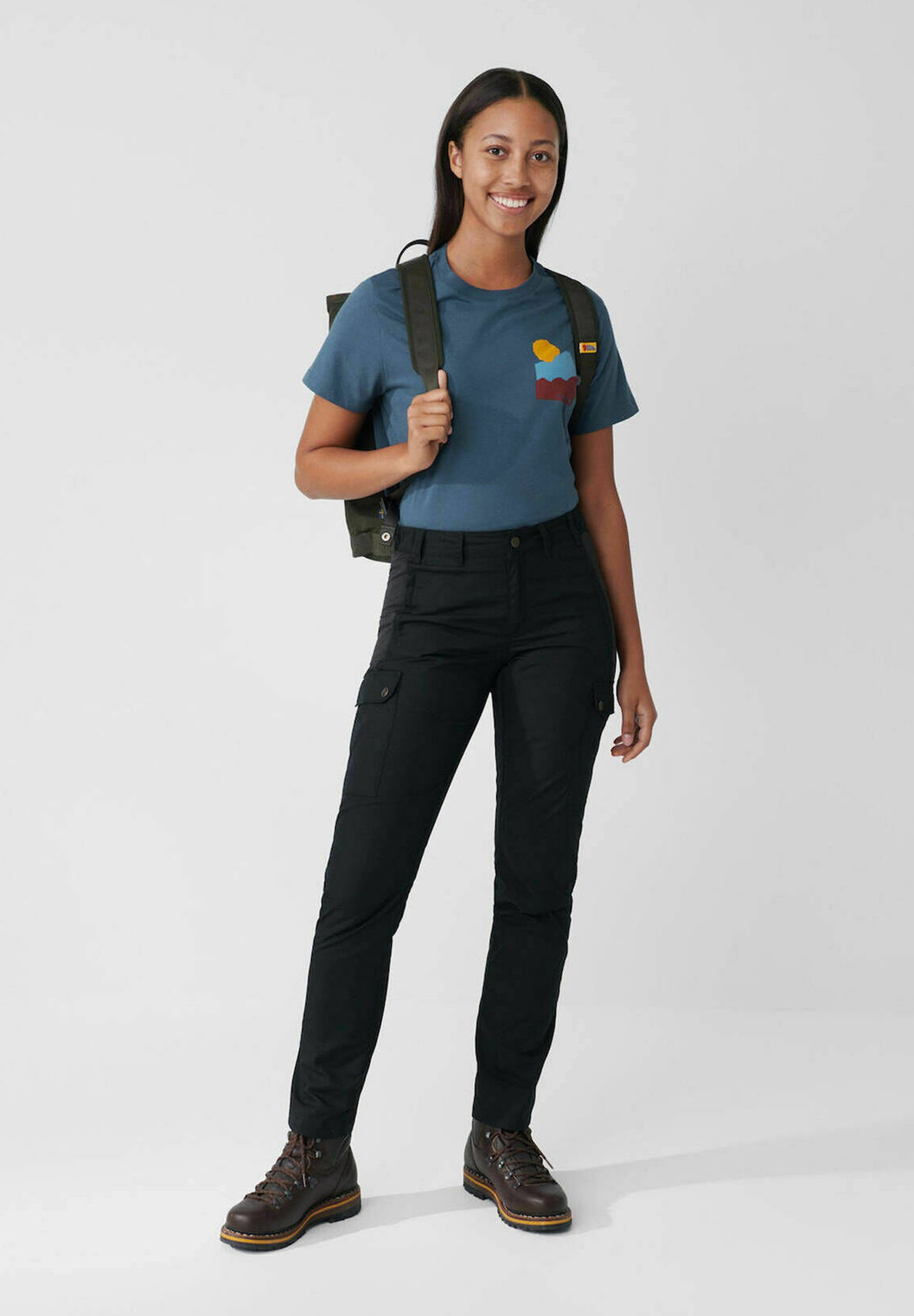 Fjällräven STINA TROUSERS - Outdoor trousers - schwarz/black
